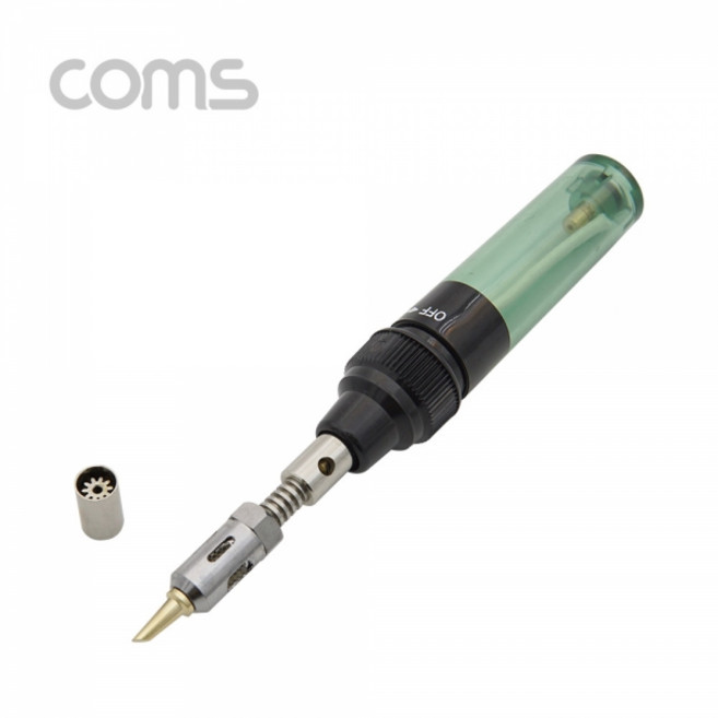 Coms 휴대용 가스 인두기 가스주입식 토치팁 ID755, 1개
