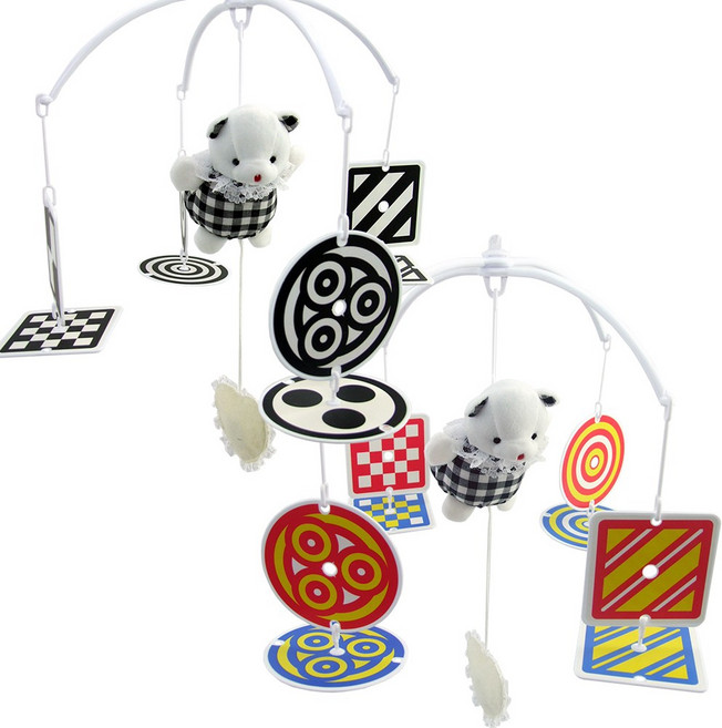 꿈나라 모빌, 카드모빌 흑백컬러+수동오르골