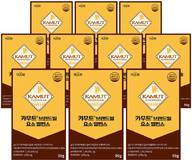 카무트 효소 식약청 HACCP 인증 캐나다 정품 30포, 10개, 90g