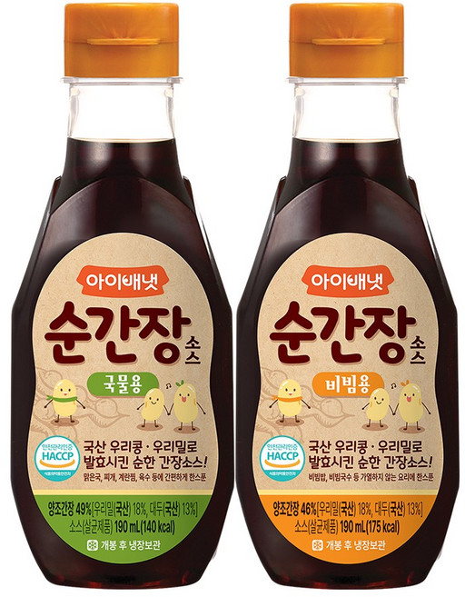 아이배냇 순 간장소스 190 ml, 국물용+비빔용, 1개, 190ml