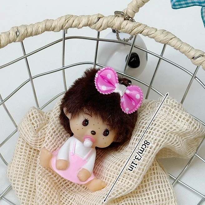 몬치치 미니 피규어 키링 자동차 장식 카와이 인형, S5