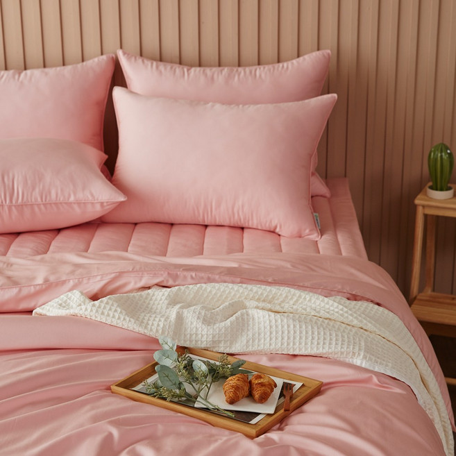 MOC 모달 보들보들한 이불커버패드세트DK디럭스킹핑크