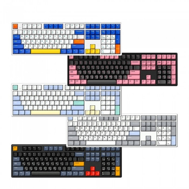 한성컴퓨터 GK898B PRO 동그리 8K 유무선 무접점 기계식 키보드 (TOY BLOCK2 35g), 혼합색상