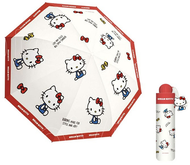 SHILISHAONV 산리오 3단 우산 양산 자외선 차단 양우산 수동