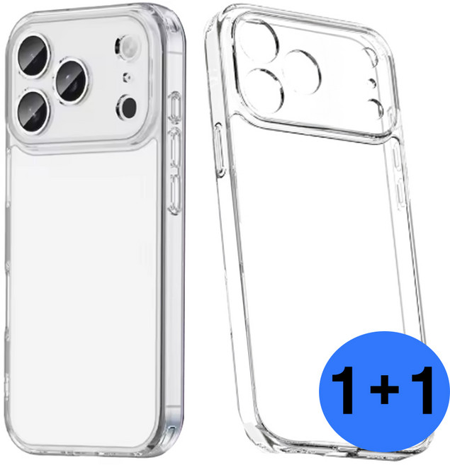 아이폰17프로 카메라보호 케이스 1+1 젤리 실리콘