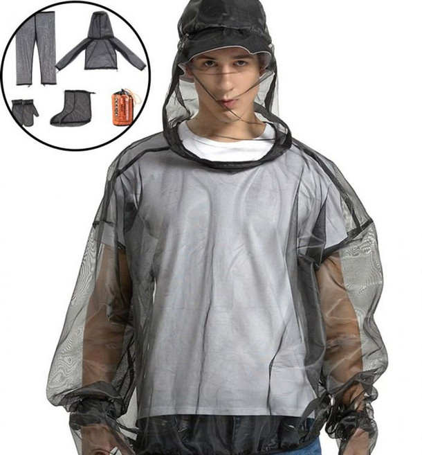 양봉작업 안전 방충복세트 벌옷 장갑 신발커버 풀세트 모자 옷상의 벌옷 망상의 복 의류 양봉 방충 말 ala+4544bJ, 1p