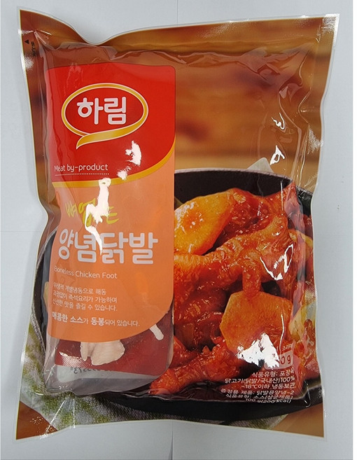 하림 뼈없는 양념닭발 냉동 (양념동봉), 250g, 1개