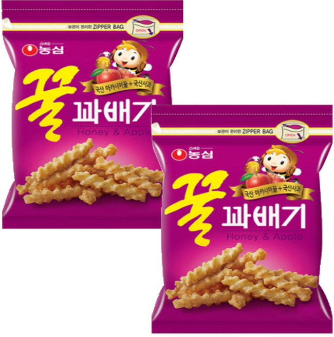 꿀꽈배기 농심, 285g, 2개