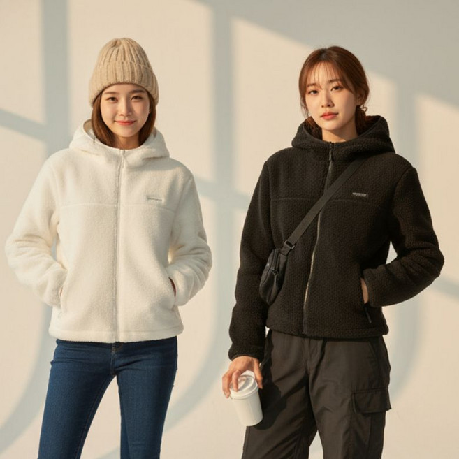 백화점정품 디스커버리 여성 보온 겨울 테크플리스 후드집업 후리스 자켓 등산 러닝 캠핑