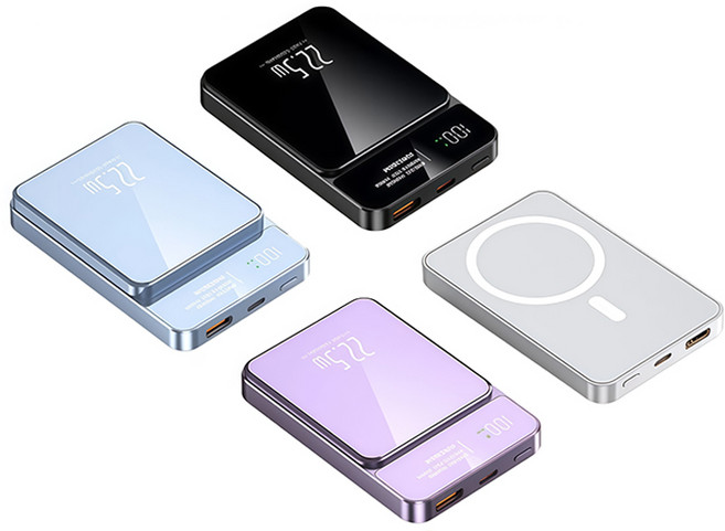 22.5W 超級快充 15W 無線快充 行動電源, 藍色【22.5W有線充+15W無線充】, 藍色, AT18