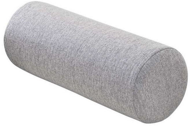 소파 팔걸이 쿠션 원통형 하드 스펀지 베개, 라이트 그레이