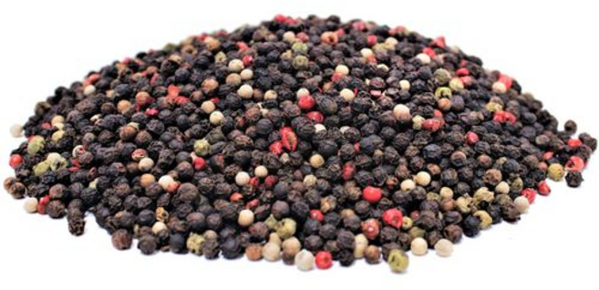 통 후추 메들리 바이 잇츠 딜리쉬 – 907g 벌크 백 통 Whole Peppercorn Medley by It's Delish – 2 lbs Bulk Bag Whole Bla, 2파운드(1팩), 1개