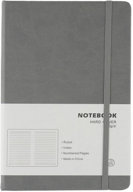 SB 하드커버 A5 만년 다이어리 노트, 그레이
