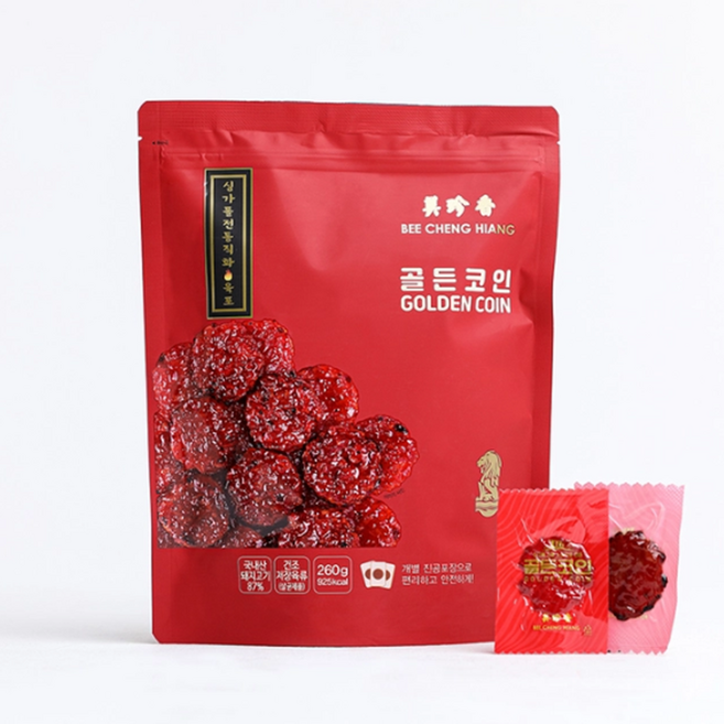 비첸향 골드코인 육포, 260g, 1개