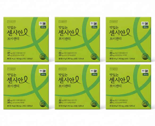 동국 맛있는 센시안 브이캔디 20정 20일분 6개 4월 22일부터 배송시작