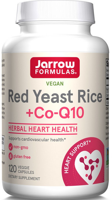 Jarrow FORMULAS 賈羅公式 紅麴輔酶Q10素食膠囊, 120顆, 1罐