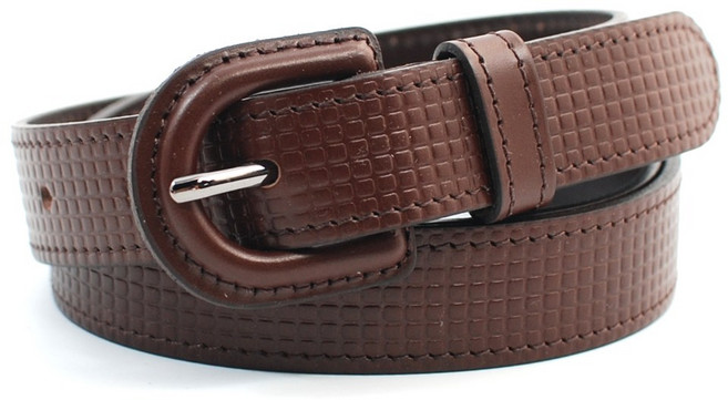 닐슨 여성 가죽벨트 그리드 클래식 레드 (NO.WC011)