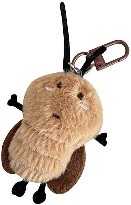 리빙릿 바퀴벌레 인형 곤충 키링 키홀더 쓸데없는 선물 백꾸, 1개, 작은눈