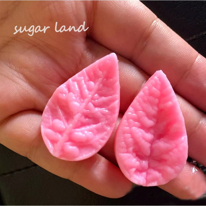 슈가크래프트 도구 작은 나뭇잎 실리콘몰드 설탕공예 제과제빵, 1개