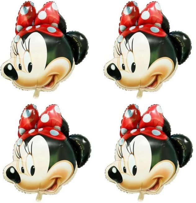 미키 미니 마우스 풍선 해피 생일 파티 장식 샤워 포일 만화 글로, 2. style-1