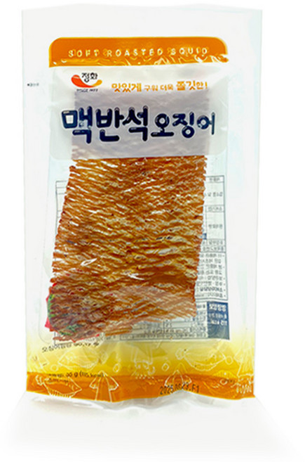 [푸드원스토어] 정화식품 맥반석 오징어 35g, 5개