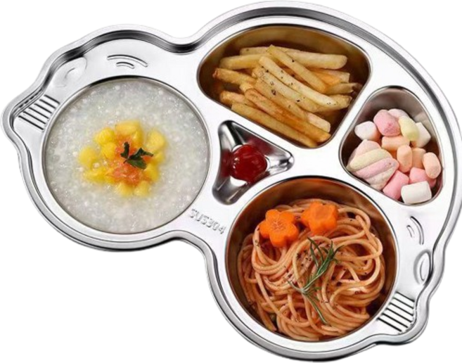 사라사 304스텐 유아 식판, 자동차, 단품, 1개