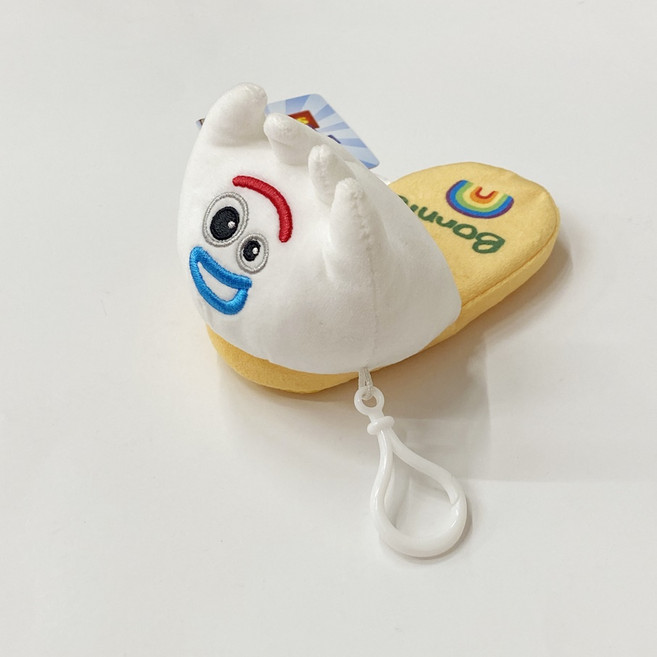 토이스토리 포키 슬리퍼 인형 키링 캐릭터 인형 가방꾸미기, 화이트