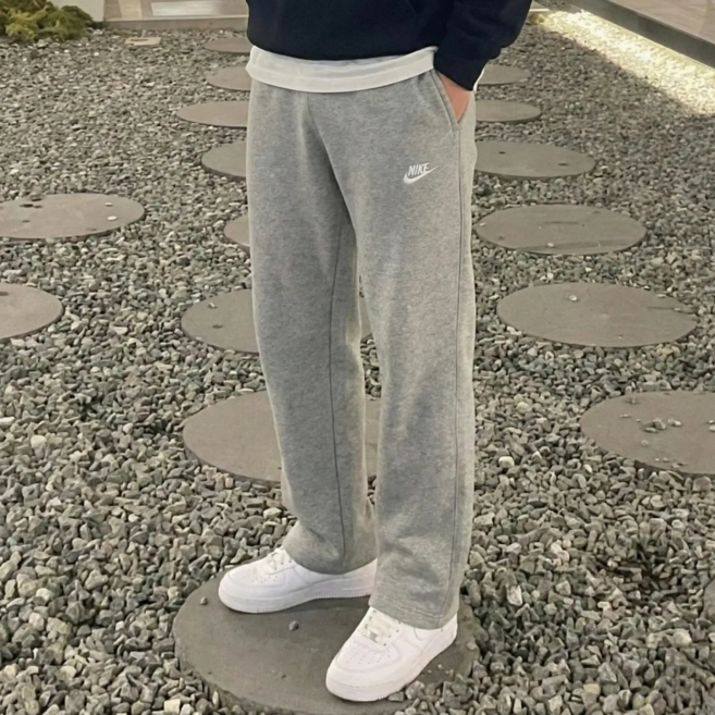 [당일발송] 나이키 기모 바지 긴바지 와이드 팬츠 트레이닝 플리스 바지