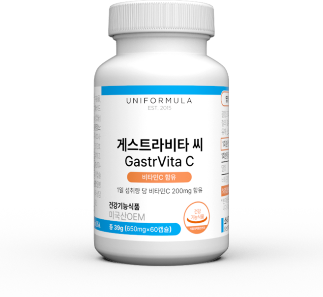 [본사판매] 유니메디 게스트라비타C 비타민C 베타인 항산화 작용 유니포뮬러, 1개, 60정