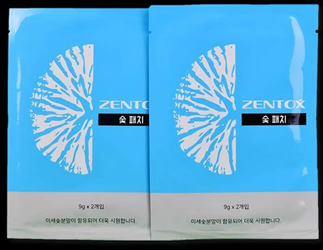 ATCSHOP 돌나라 한농제약 젠톡스 숯패치 20팩(총40매입) + 밀착포 40장 숯파스 숯팩, 20개, 2매입 - 쿠팡
