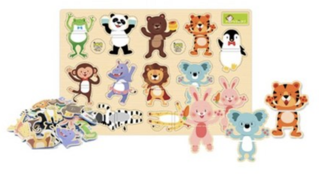 맘스보드 OPP 동물 자석 퍼즐, 1개