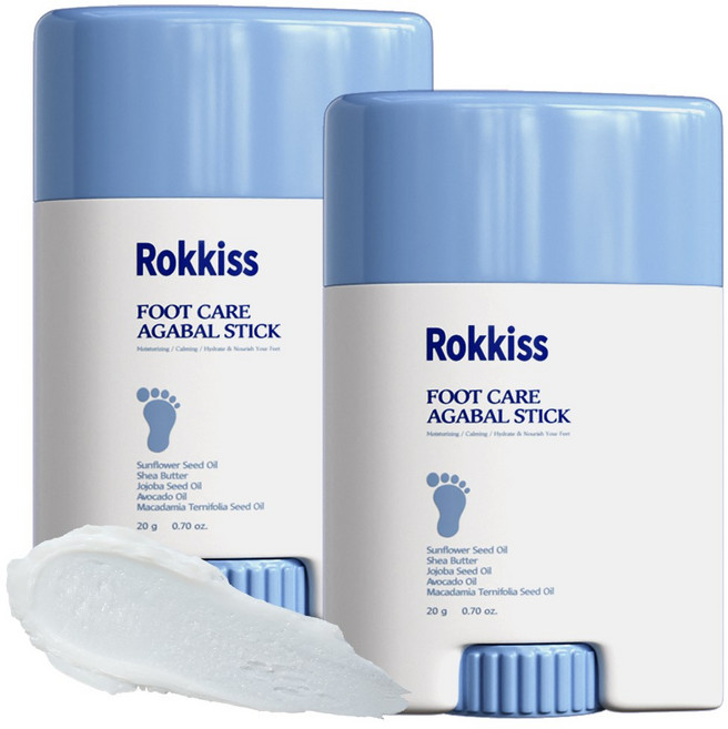 록키스 풋 케어 애기발 스틱 20g, 2개