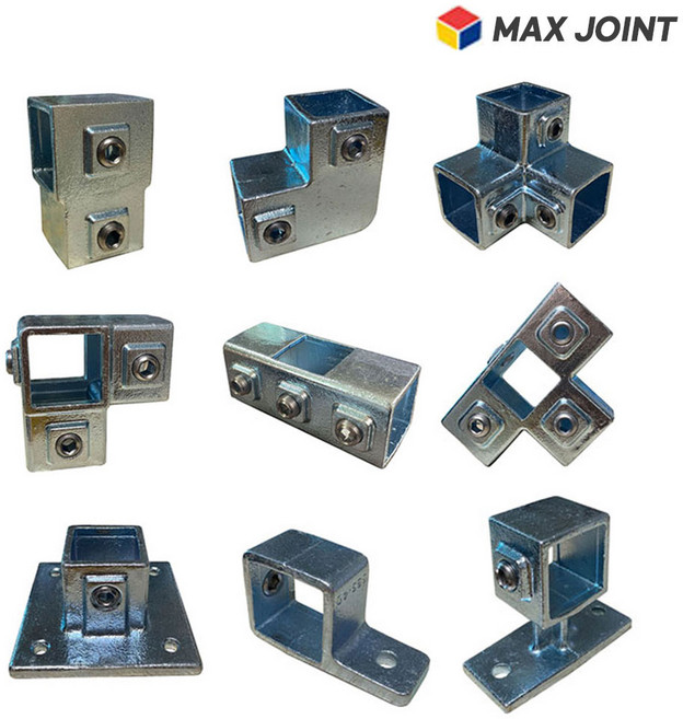 고급 전기아연도금 사각파이프조인트 [40mm*40mm] 각관 무용접 구조물 제작, 1개