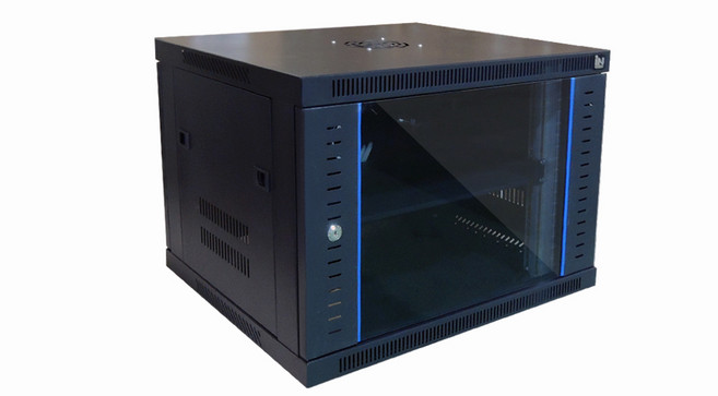 인네트 네트워크 장비 보관함 허브랙 9U H500 D500 W600 블랙, 1개