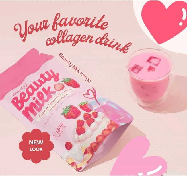 Beauty Milk Ichigo (Strawberry) 뷰티 밀크 스트로베리 (딸기) - 쿠팡