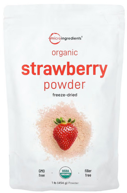 오가닉 스트로베리 파우더 딸기 분말 가루 454g, 1개