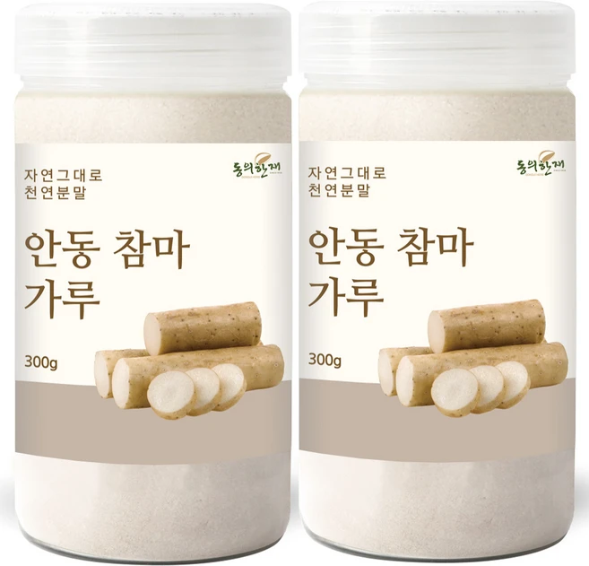 동의한재 프리미엄 100% 안동 참마 가루 분말, 300g, 2개 - 쿠팡