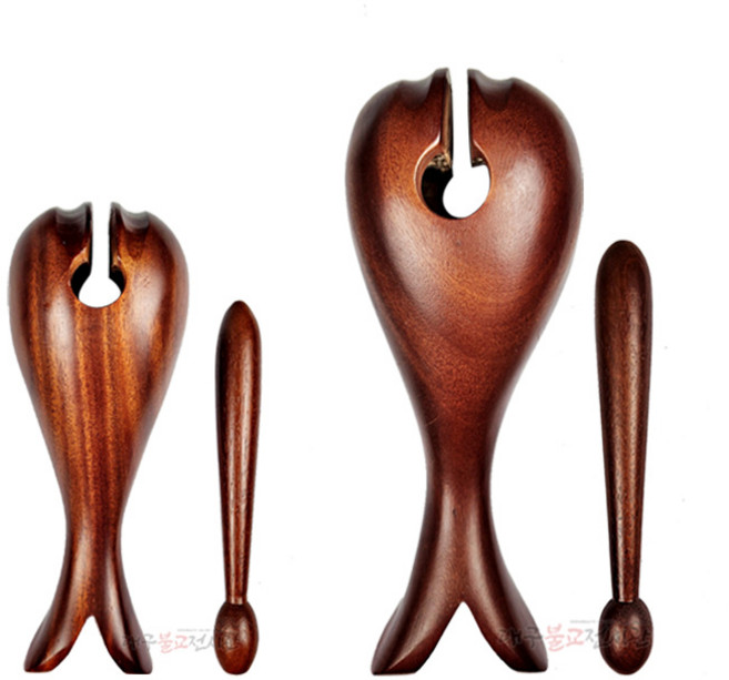 물고기목탁(소/대) 참선용 스님 염불 사찰 절 기도 불교용품 무속용품, 대(3.0치), 1개