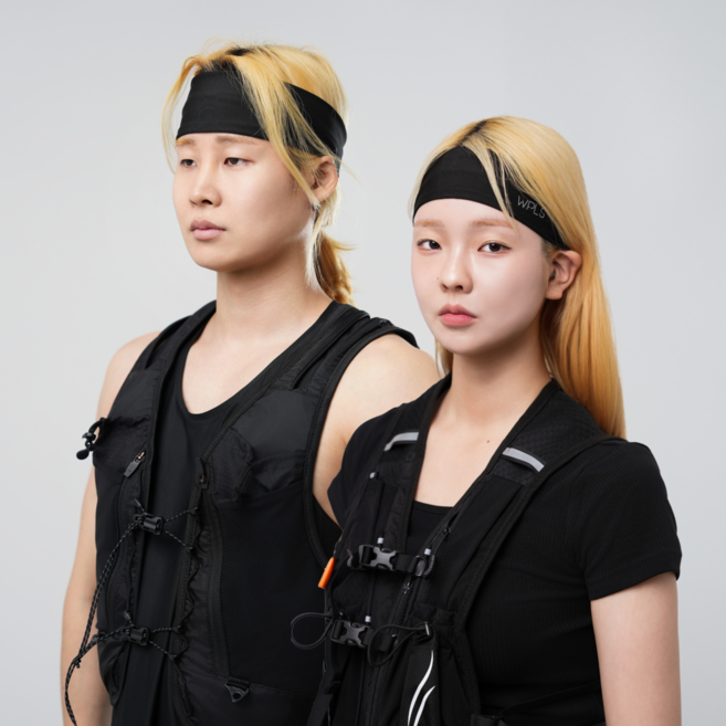 WPLS 기능성 와이드 쿨 스포츠 헤어밴드, 1.블랙, 1개