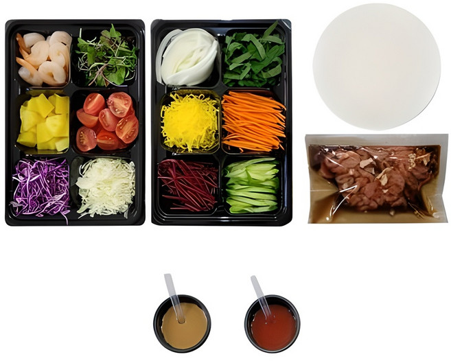 에스월남쌈 밀키트-13가지 월남쌈 재료가 듬뿍 구성 [원산지:상세설명에 표시], 1개