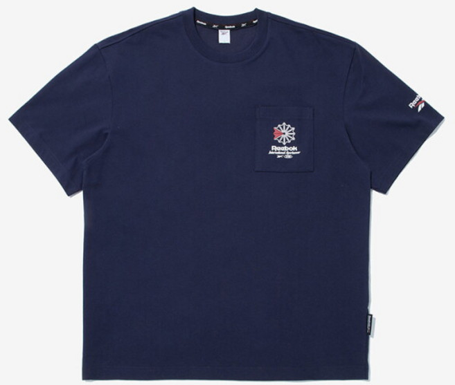 [리복] 클래식 포켓 오버핏 반팔티 네이비 RETS6ER35N3