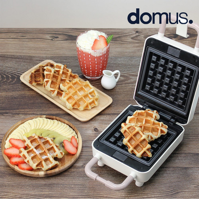 도무스 브뤼셀 와플 메이커 크로플 샌드위치 파니니팬, 블랙