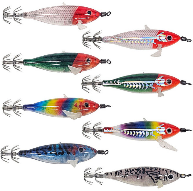 NR 스몰에기 꼬마 네츄럴 레이저 쭈꾸미 갑오징어 에기, 올인원 8종, 1개