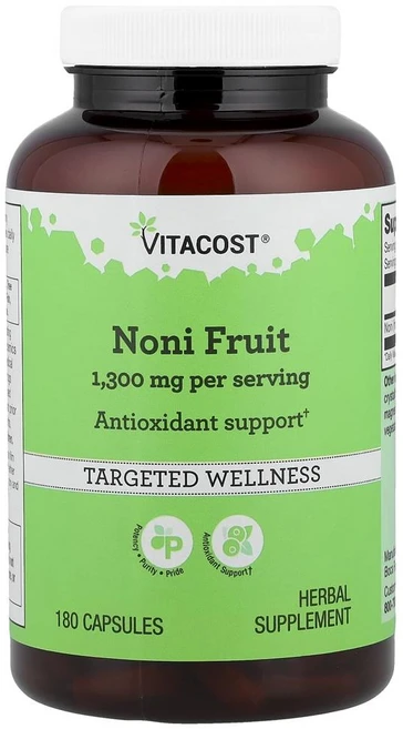 비타코스트 노니 열매 650mg Vitacost Noni Fruit 650 mg 180정, 1개 - 쿠팡