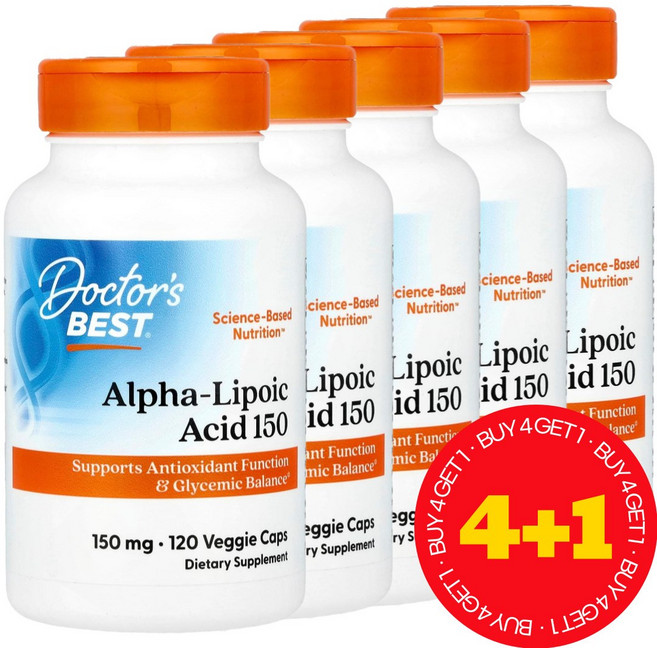 닥터스베스트 알파리포산 150 150mg 베지 캡슐, 120정, 5개