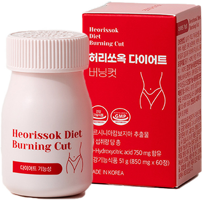 허리쏘옥 다이어트 버닝컷, 1개, 60정