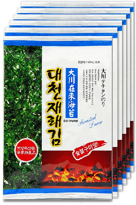동이김 대천김 재래김 숯불구이맛, 10개, 20g, 선택완료