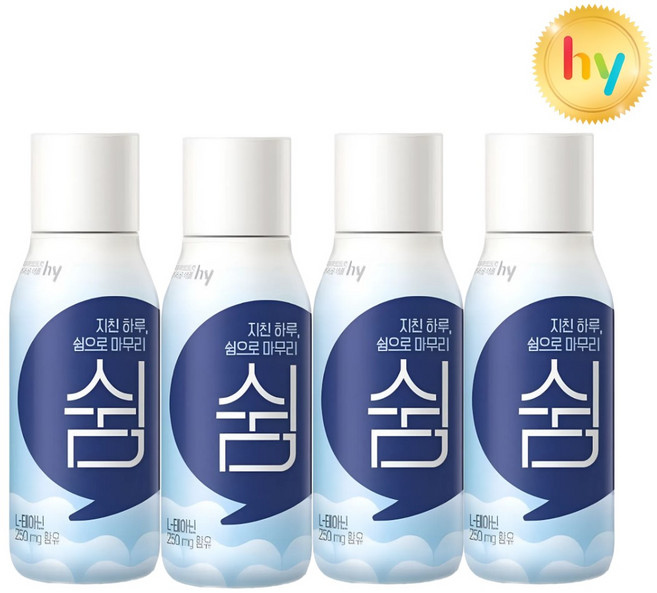 에치와이 쉼 유산균음료, 230ml, 4개