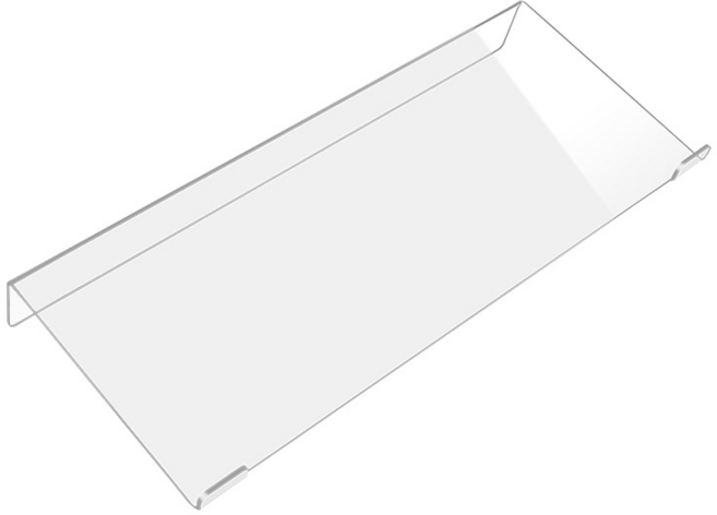 DIGIXO 책상 키보드 거치대 아크릴 선반 M, 투명, 1개