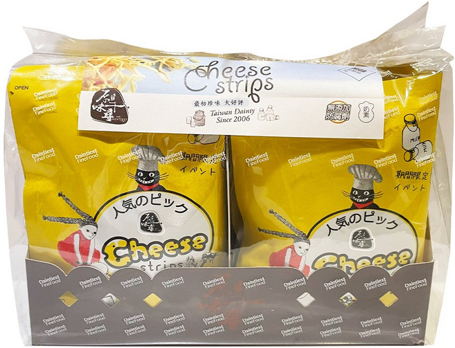 Taiwan Dainty 原味乳酪絲, 22g, 8入